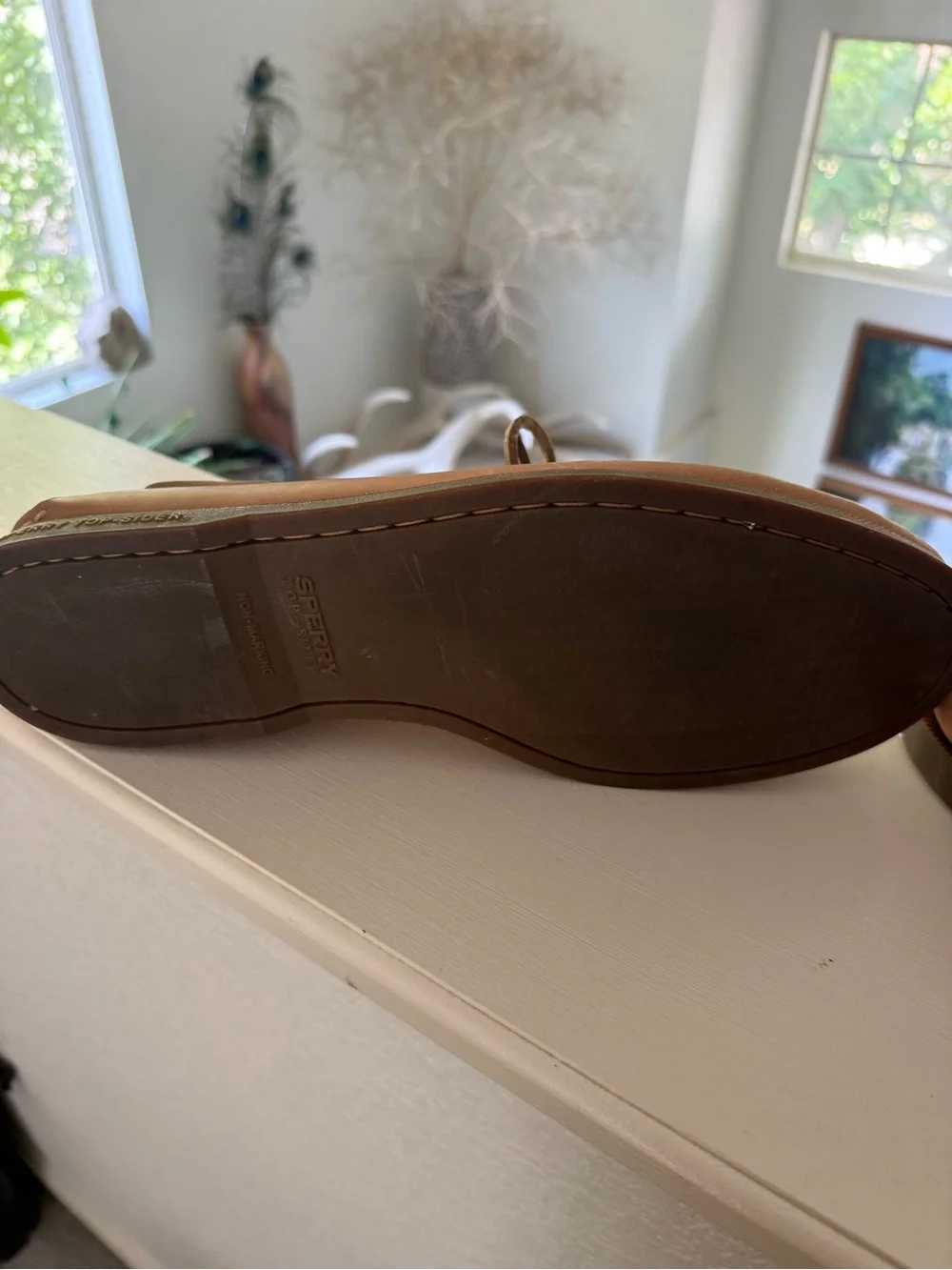Sperry Classic Leather Boat Shoes in Tan